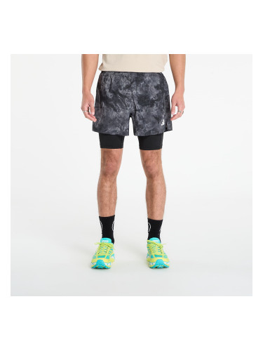Къси панталони adidas Own The Run Spray Dye 2-In-1 Short Grey Four/ Black L