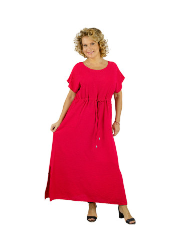 Pri Long maxi dress with waist tie "Summer Elegance"