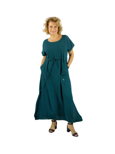 Pri Long maxi dress with waist tie "Summer Elegance"