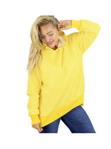 Pri Women's oversize striped hoodie CANDY STRIPES