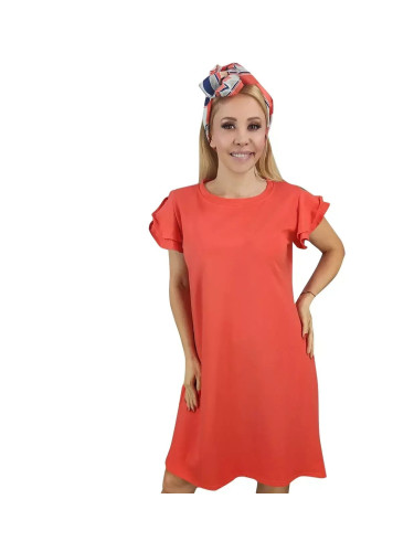 Pri Cotton simple dress with frills