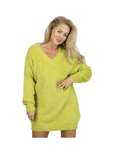 Pri Fluffy sweater knit dress neckline FUZZYVIBE
