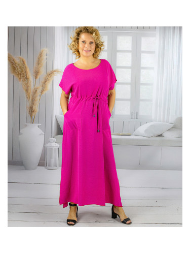 Pri Long maxi dress with waist tie "Summer Elegance"