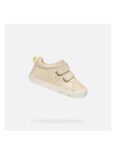 Cream Girls' Barefoot Sneakers Geox Steppieup - Girls