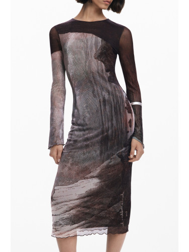 Дамска дълга рокля с шарки Desigual