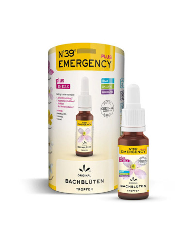 Капки на д-р Бах N°39 за спешни случаи + витамин В12, В5, С - 20 ml Lemon Pharma