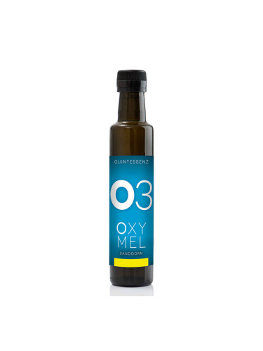 Био сок от морски зърнастец с мащерка и градински чай Oxymel 3 - За дихателната система, 250 ml