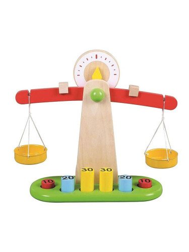  Детска дървена везна с теглилки Lelin
