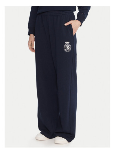 Tommy Hilfiger Долнище анцуг UW0UW06081 Тъмносин Wide Leg