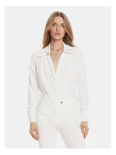 Rinascimento Боди CFC0126182003 Бял Regular Fit