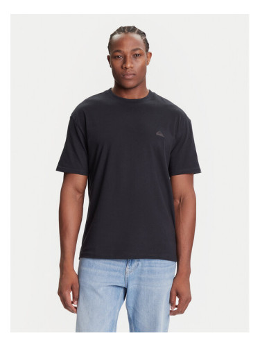 Quiksilver Тишърт Salt Water Ss EQYZT08204 Черен Regular Fit