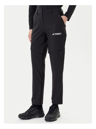 adidas Outdoor панталони Terrex Multi IZ3322 Черен Regular Fit
