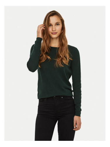Vero Moda Пуловер Care 10136644 Зелен Regular Fit