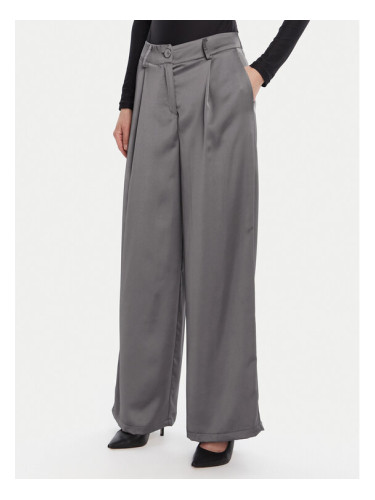Rinascimento Панталони тип палацо CFC0124993003 Сив Wide Leg