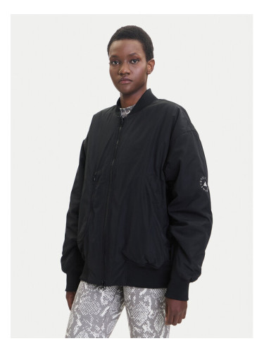 adidas by Stella McCartney Яке бомбър True Nature JF8466 Черен Oversize