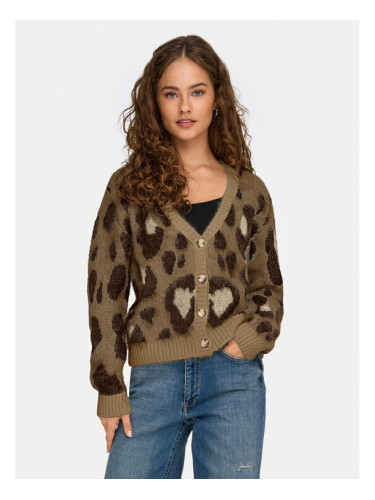 ONLY Кардиган Edelie 15353090 Кафяв Regular Fit