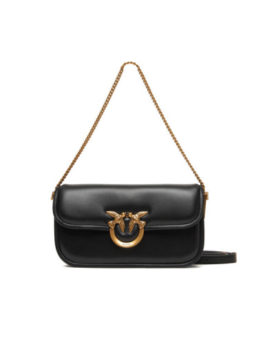 PINKO Дамска чанта Love Box Baguette Al 25-26 PLTT 105083 A26L Черен