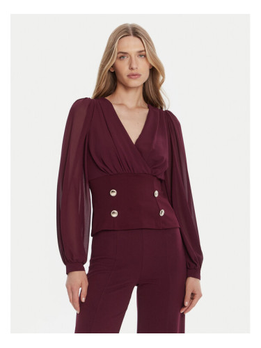 Rinascimento Блуза CFC0126180003 Бордо Regular Fit