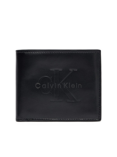 Calvin Klein Портфейл Bold Billfold W/Coin LV04D1156G Черен