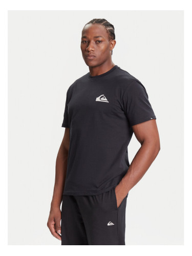 Quiksilver Тишърт Ev Mini Logo Ss EQYZT08181 Черен Regular Fit