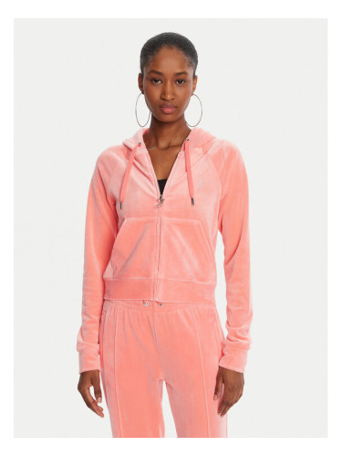 Juicy Couture Суитшърт Madison JCWA122001 Оранжев Slim Fit