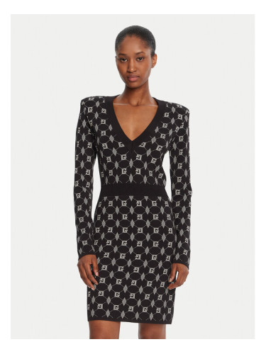 Gaudi Плетена рокля 521FD13005 Черен Regular Fit