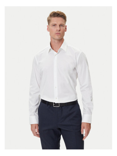 BOSS Риза H-Joe 50549923 Бял Regular Fit