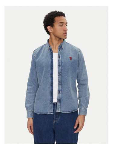 AMI Paris дънкова риза USH063.DE0056 Син Regular Fit