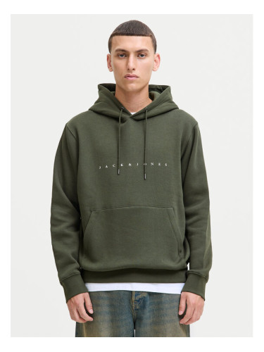 Jack & Jones Суитшърт Star 12233972 Зелен Relaxed Fit