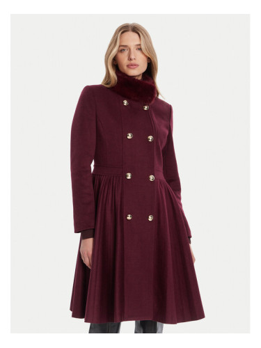 Rinascimento Преходно палто CFC0125794003 Бордо Regular Fit