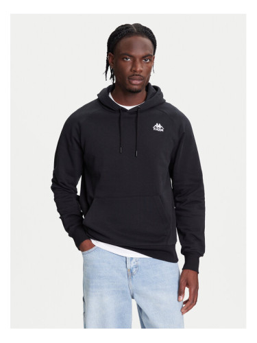 Kappa Суитшърт Authentic 321W7GW Черен Regular Fit