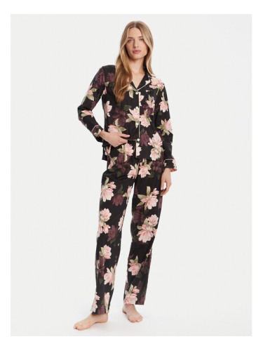 LAUREN RALPH LAUREN Пижама ILN92438 Черен Regular Fit