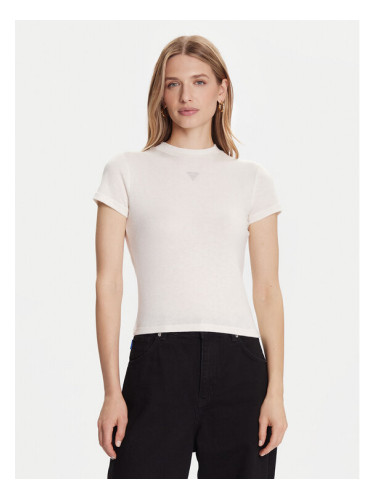 Guess Тишърт W5BP07 KCGM2 Екрю Slim Fit