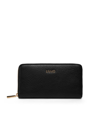 Liu Jo Портфейл Ecs Xl Zip Around AF5170 E0027 Черен