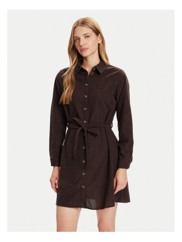 Vero Moda Рокля тип риза Elly 10334288 Кафяв Regular Fit