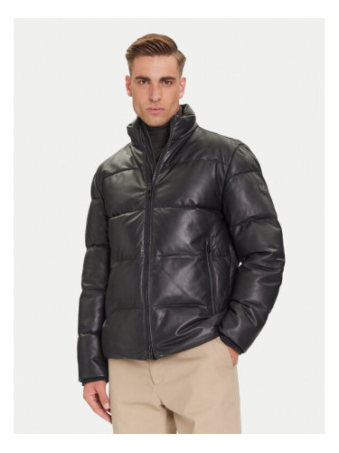 JOOP! Кожено яке 17 Loman 80000852 Черен Regular Fit