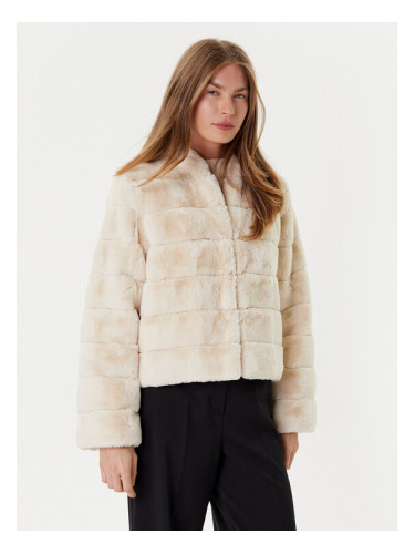 Marella Кожено палто Carpazi 2525456011 Екрю Regular Fit