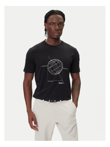 BOSS Тишърт League GRX 50549413 Черен Relaxed Fit