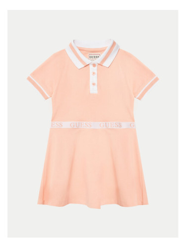 Guess Ежедневна рокля K5RK12 K7O64 Оранжев Regular Fit