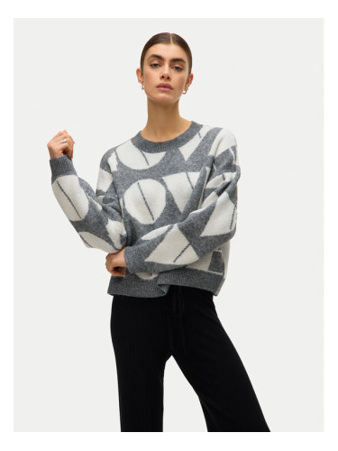 Vero Moda Пуловер Love 10331432 Сив Regular Fit