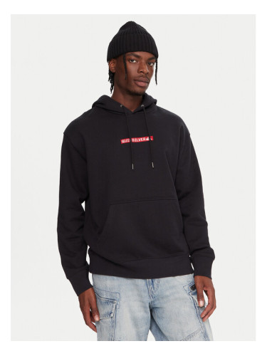 Quiksilver Суитшърт Dna EQYFT05121 Черен Oversize