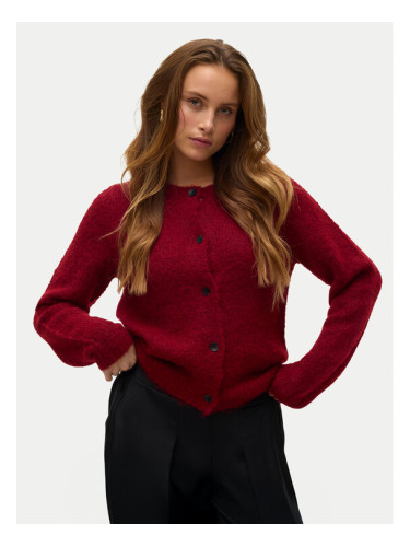 Vero Moda Кардиган Novah 10320496 Червен Regular Fit