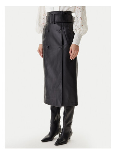 Morgan Пола от имитация на кожа 242-JADY Черен Regular Fit