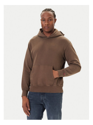 Levi's® Суитшърт Authentic A8435-0033 Кафяв Relaxed Fit