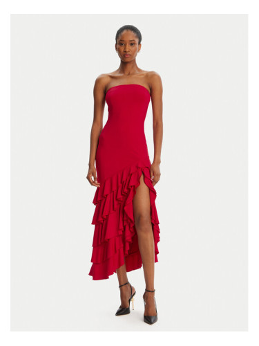 Bardot Коктейлна рокля Agastina Strapless 60029DB Червен Slim Fit