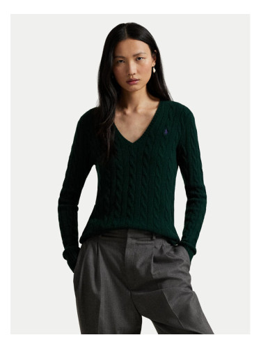 Polo Ralph Lauren Пуловер 211971866009 Зелен Slim Fit