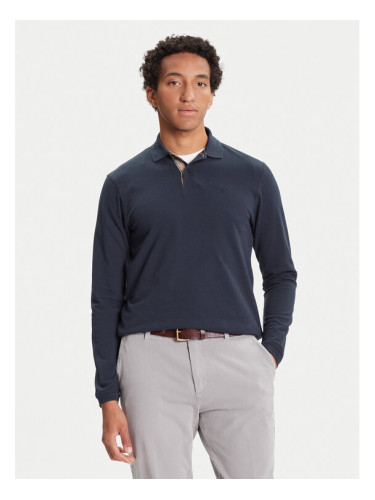 Barbour Тениска с яка и копчета Tartan MML0705NY91 Тъмносин Regular Fit