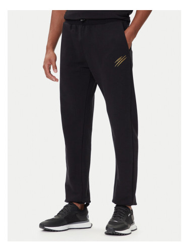 Plein Sport Долнище анцуг PAEC MJT2607 STE003N Черен Regular Fit