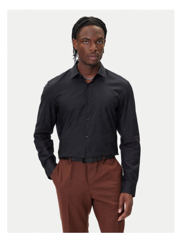 HUGO Риза Kenno 50500965 Черен Slim Fit