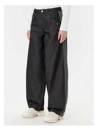 adidas Дънки Premium Essentials JV7773 Черен Wide Leg